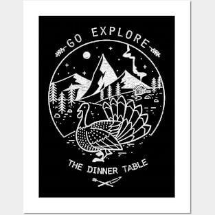 Go explore dinner table Posters and Art